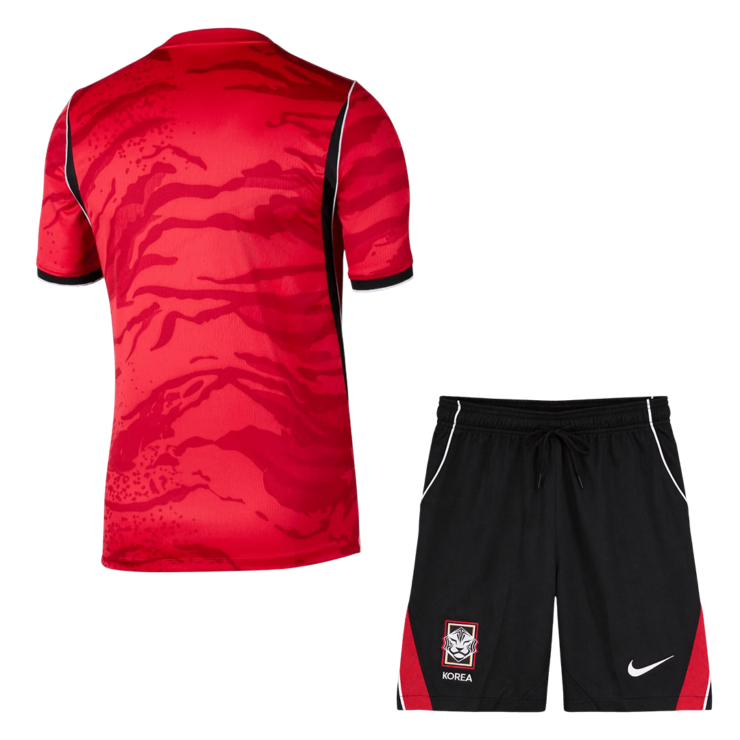 South Korea Home Soccer Jersey Kit (Jersey+Shorts) World Cup 2026 Red&Black