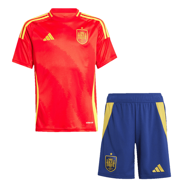 Spain Home Jersey Kit EURO 2024 Kids(Jersey+Shorts) - Football Shirt | SmartJerseys | Official Quality