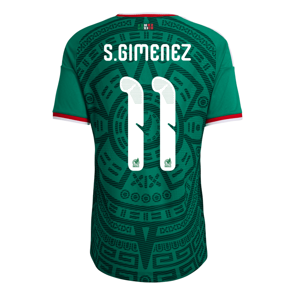 Camiseta de fútbol local de México S.GIMENEZ #11 auténtica 2026