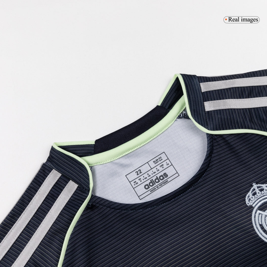 Real Madrid Away Soccer Jersey Kit 2025/26 Kids(Jersey+Shorts)