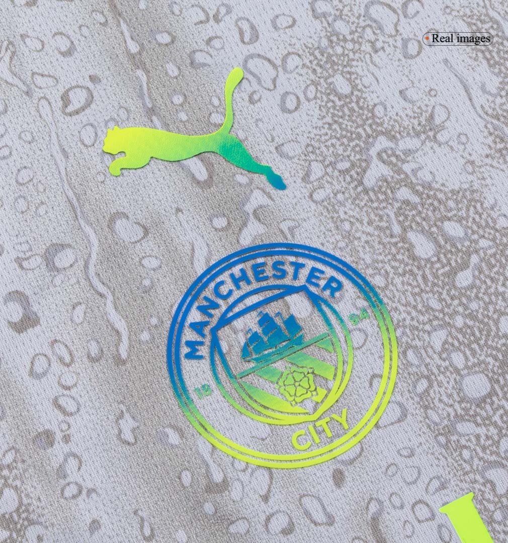 Kid's Manchester City Third Kit 25/26 Gray