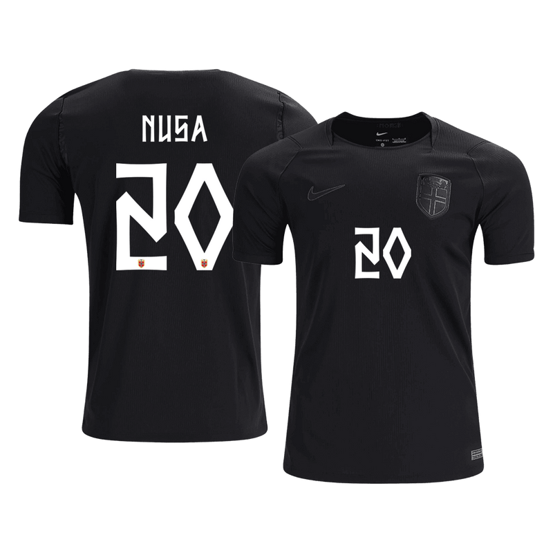 NUSA #20 Norway Away Soccer Jersey World Cup 2026 Black