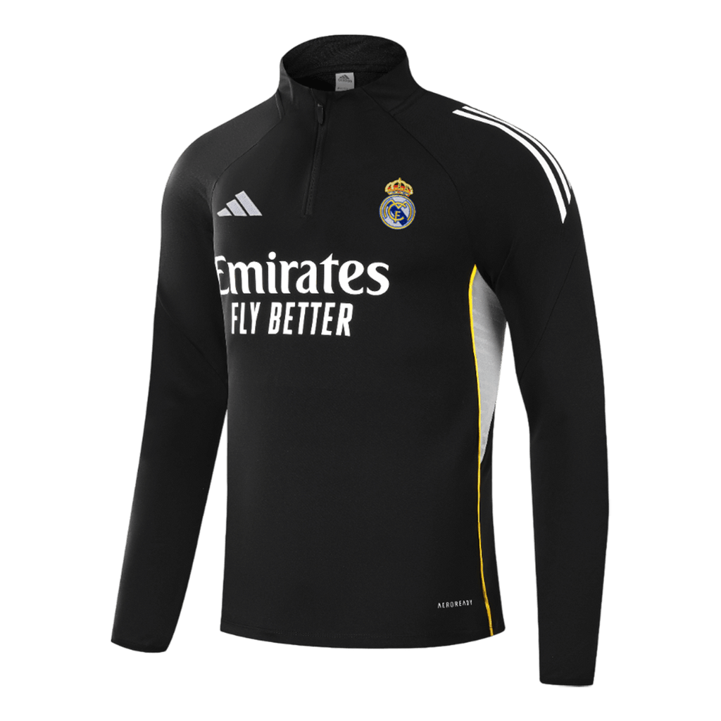 Real Madrid Sweatshirt Kit 2025/26 - Black (Top+Pants)