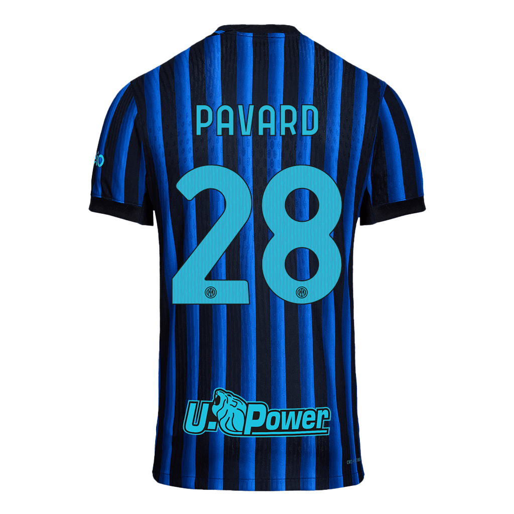 PAVARD #28 Authentic Inter Milan Home Soccer Jersey 2025/26 Blue&Black