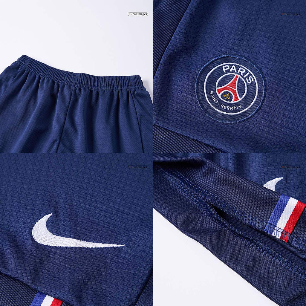 Kit de camiseta de fútbol local del PSG para niños (camiseta, pantalón corto y calcetines) 2025/26 azul marino