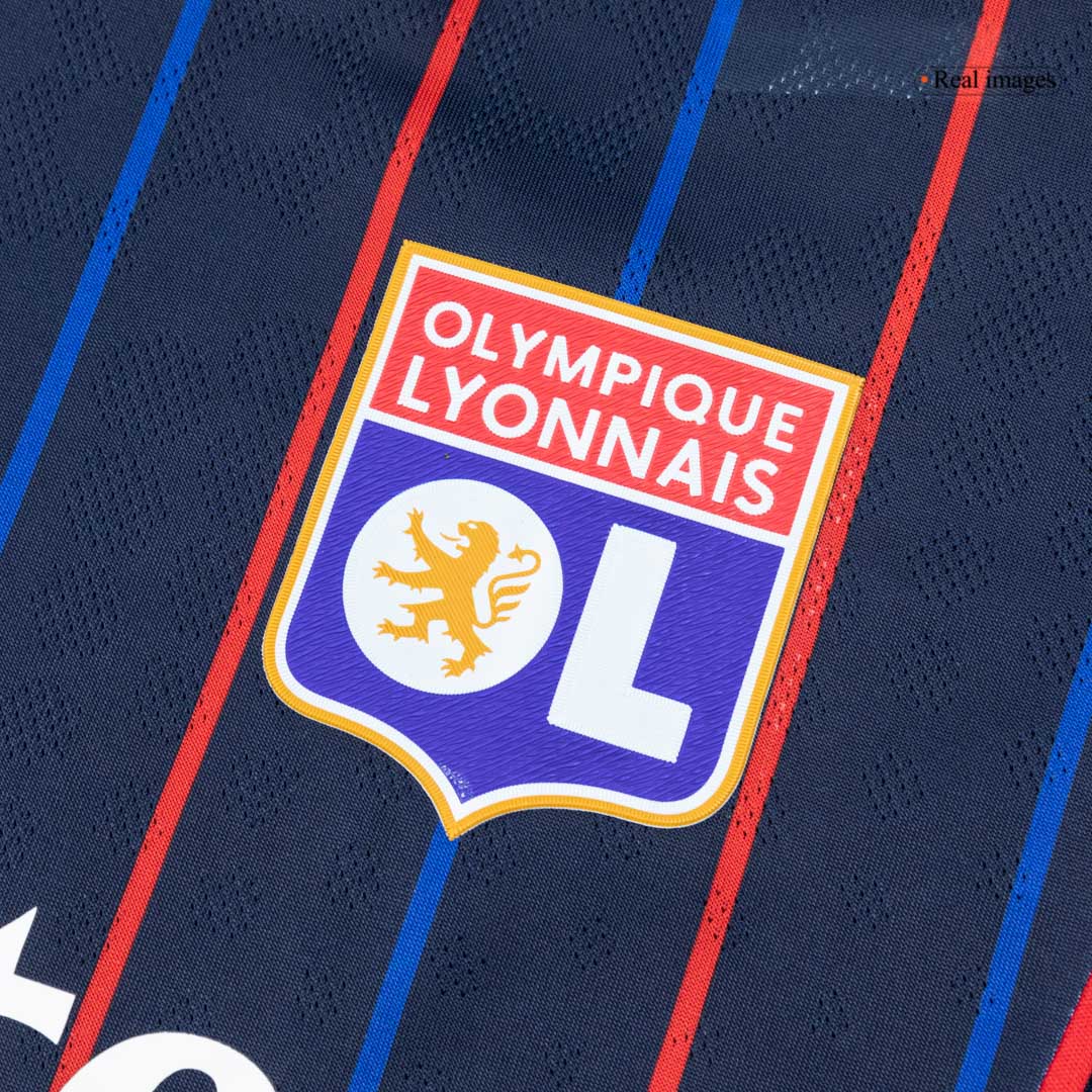 Auténtica camiseta de fútbol visitante del Olympique Lyonnais 25/26 azul marino