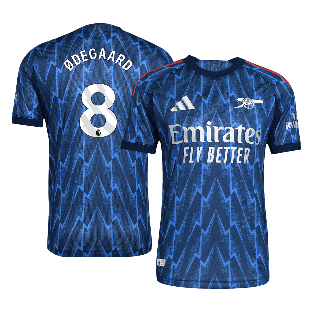 ØDEGAARD #8 Authentic Arsenal Away Soccer Jersey 2025/26 Blue - Football Shirt | SmartJerseys | Official Quality