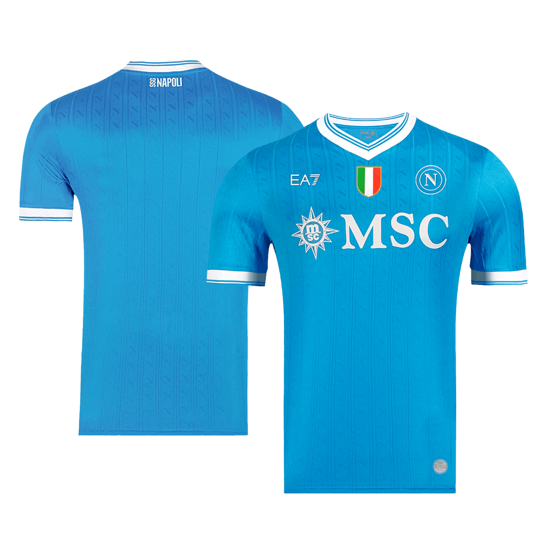 Camiseta de fútbol local del Napoli 2025/26 azul