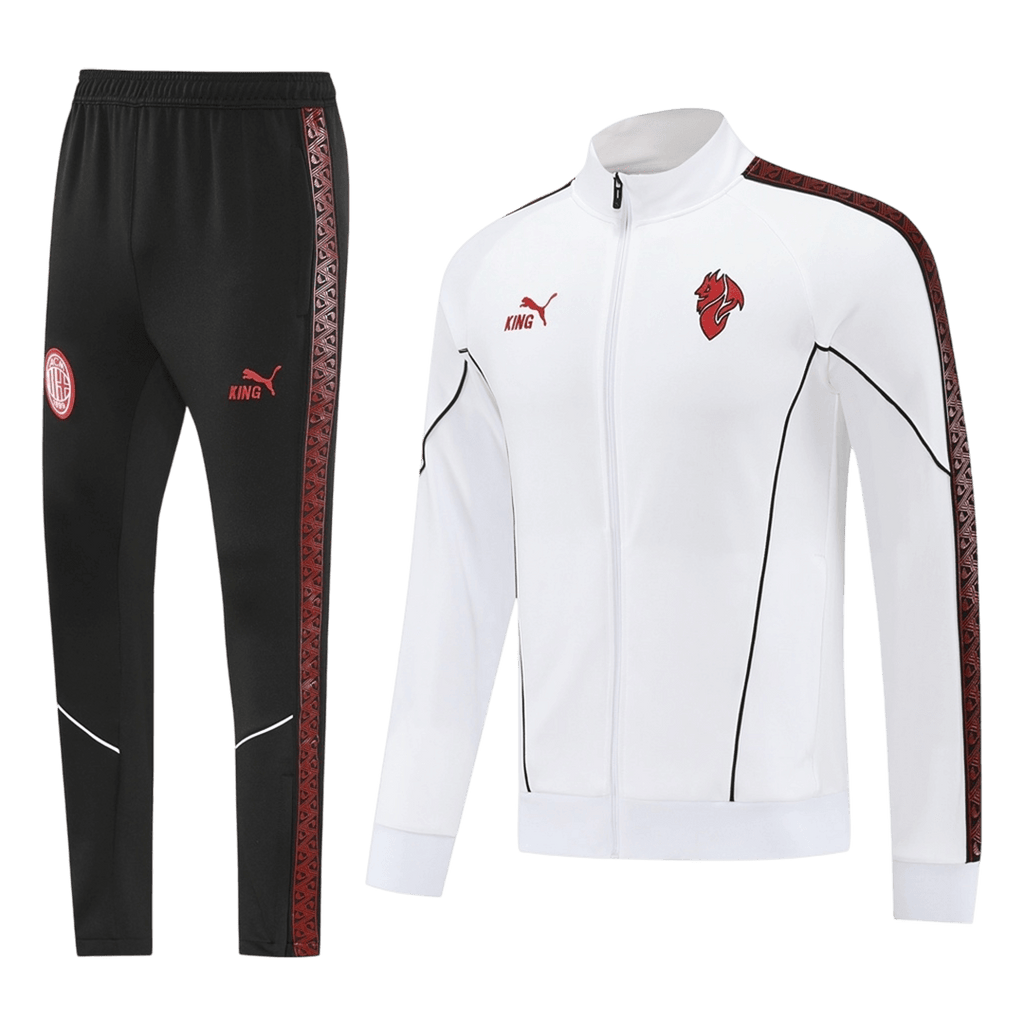 Tenue d'entraînement AC Milan 2025/26 - Blanc (Veste + Pantalon)