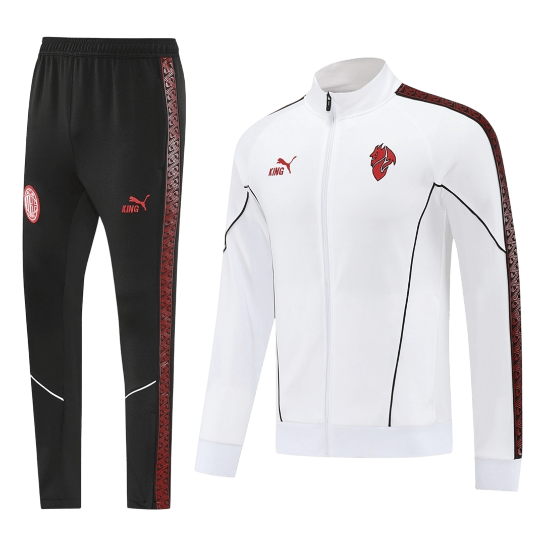 Tenue d'entraînement AC Milan 2025/26 - Blanc (Veste + Pantalon)