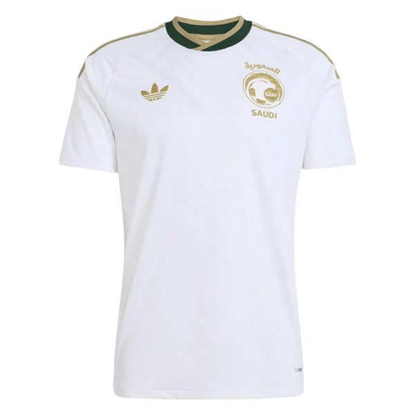 Men Player Version Saudi Arabia Away Soccer Jersey World Cup 2026 White - white front view - SmartJerseys