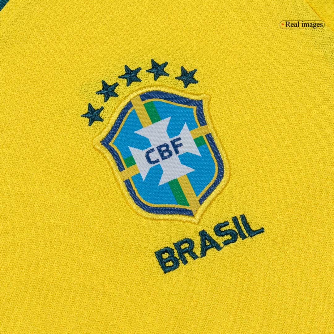 Kid's Brazil Home Soccer Jersey Kit(Jersey+Shorts) World Cup 2026 Yellow