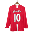 Manchester United ROONEY #10 Home Soccer Jersey Retro 2007/08 - Long Sleeve - Football Shirt | SmartJerseys | Official Quality
