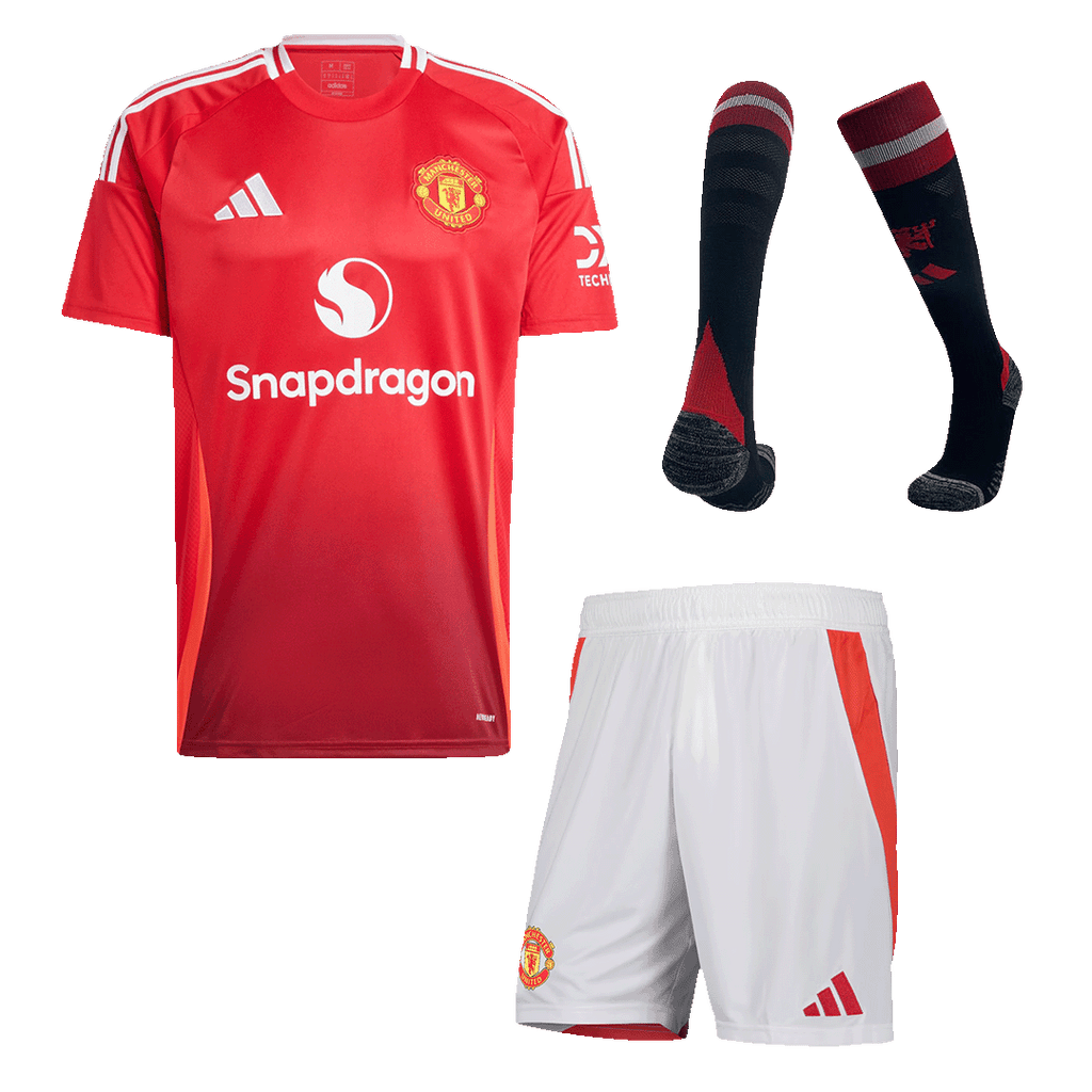 Manchester United Home Jersey Kit 2024/25 (Jersey+Shorts+Socks) - Football Shirt | SmartJerseys | Official Quality
