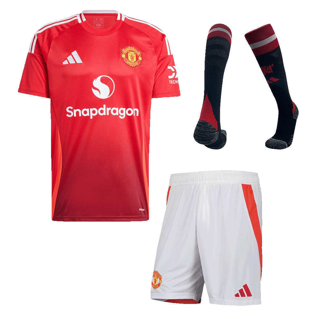 Manchester United Home Jersey Kit 2024/25 (Jersey+Shorts+Socks) - Football Shirt | SmartJerseys | Official Quality
