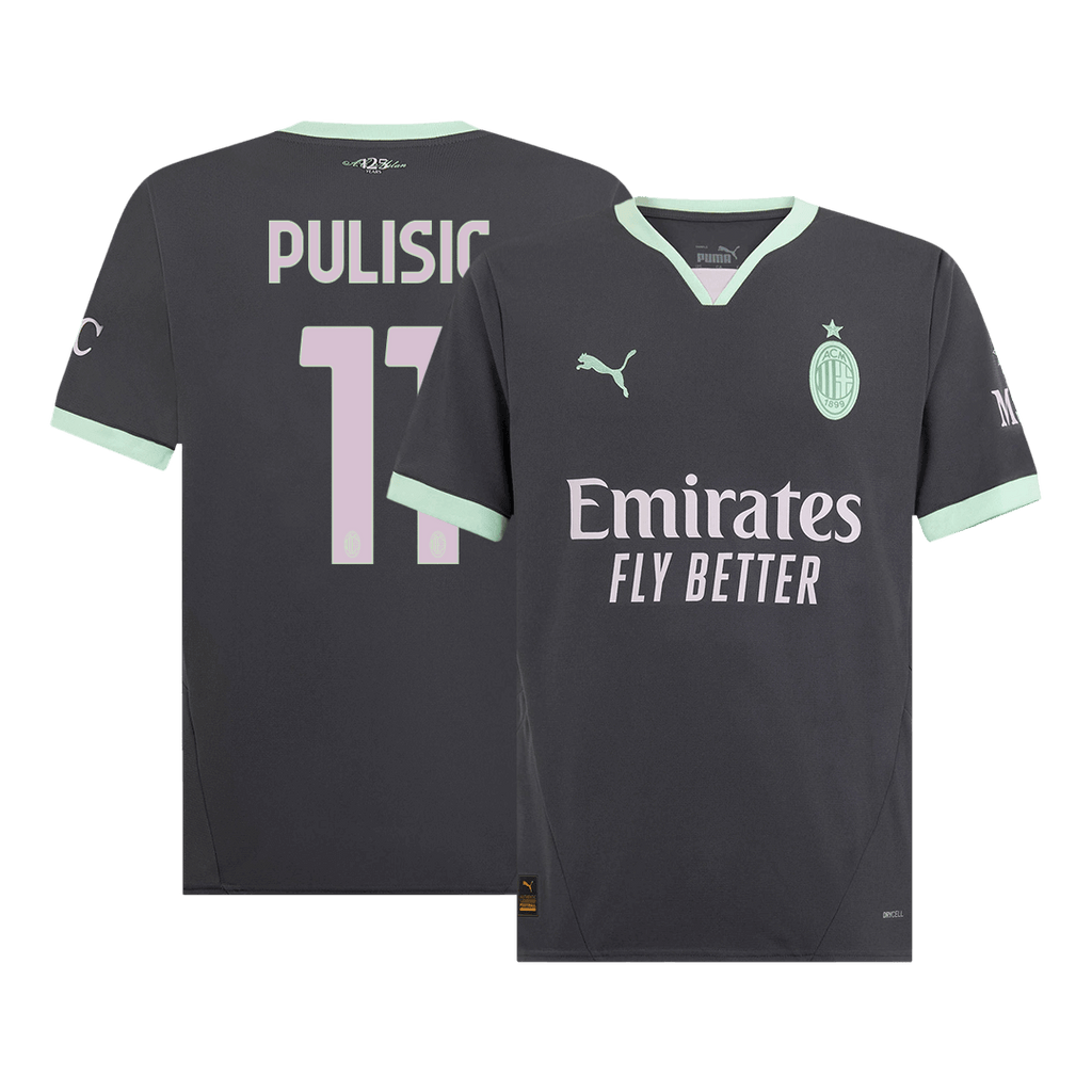 AC Milan PULISIC #11 Third Away Soccer Jersey 2024/25 - Football Shirt | SmartJerseys | Official Quality