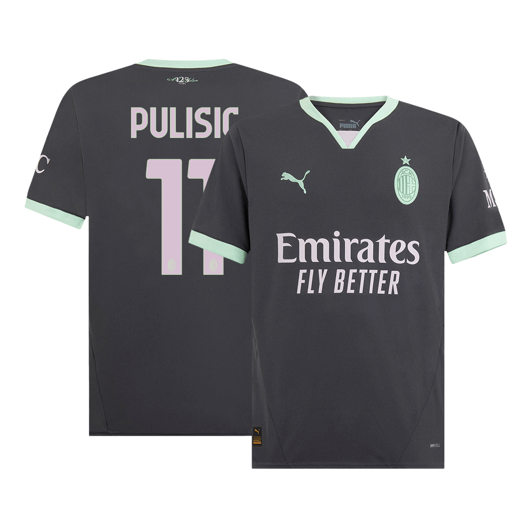 AC Milan PULISIC #11 Third Away Soccer Jersey 2024/25 - Football Shirt | SmartJerseys | Official Quality