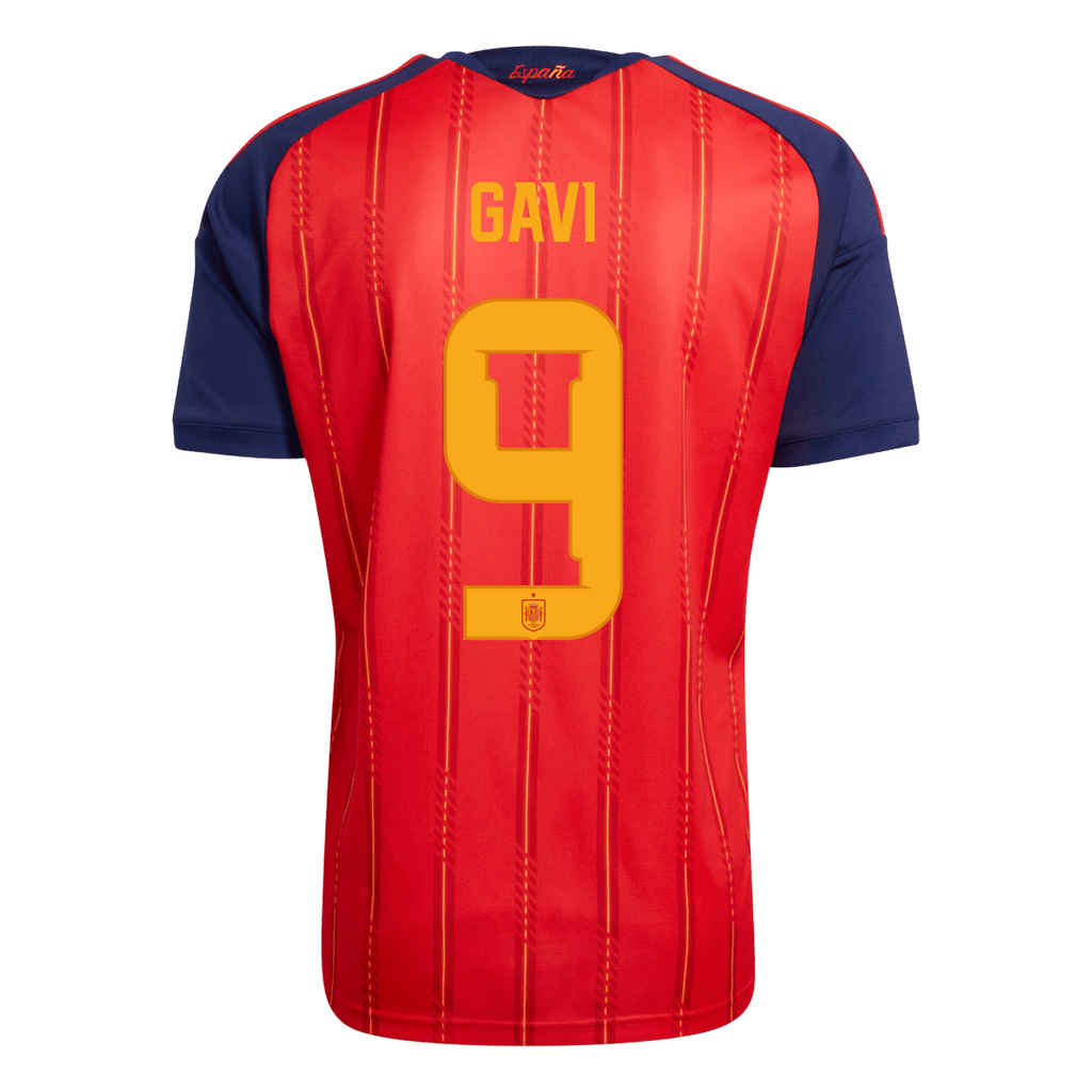 GAVI #9 Spain Home Soccer Jersey World Cup 2026 Red