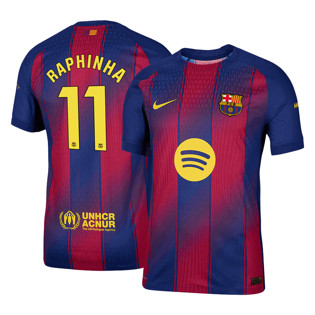 Barcelona RAPHINHA #11 Home Soccer Jersey Authentic 2025/26 - Football Shirt | SmartJerseys | Official Quality