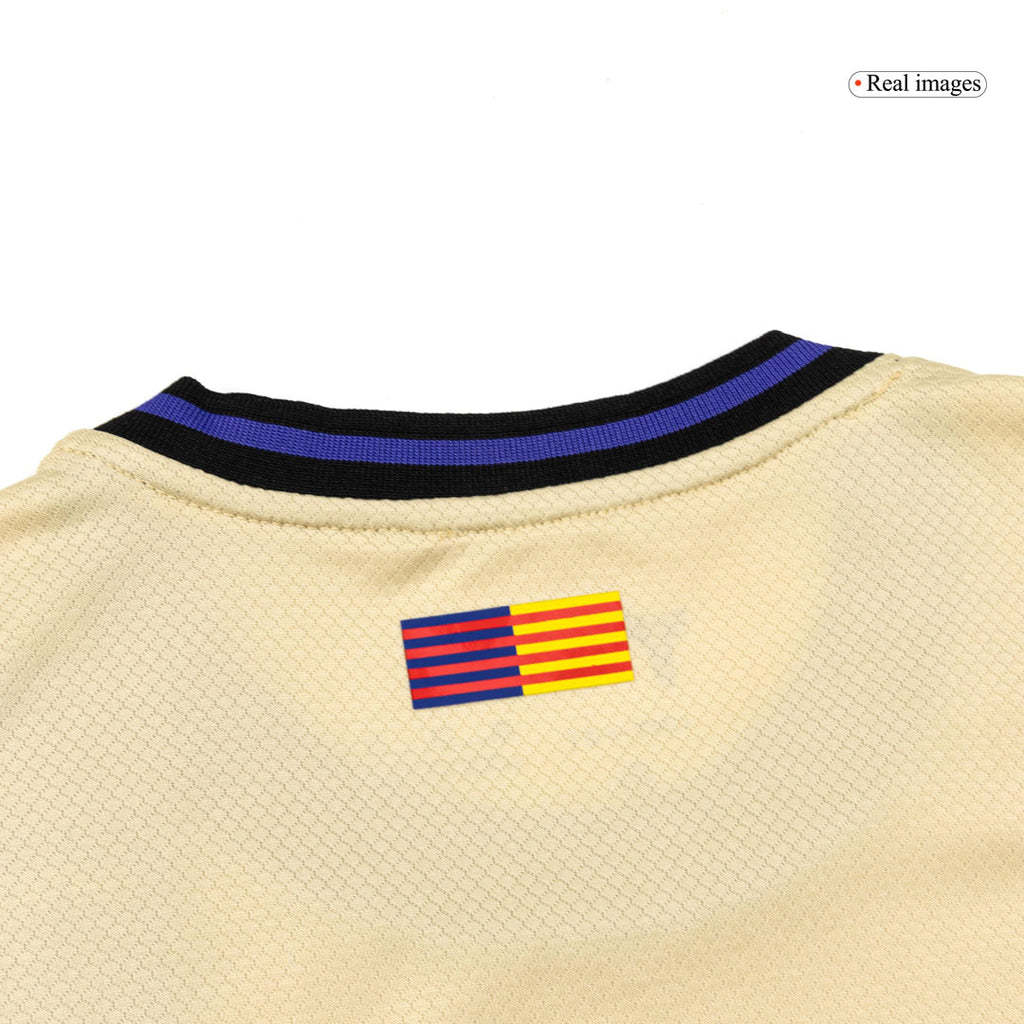 Camiseta de visitante del Barcelona para niño (camiseta y pantalón corto) 2025/26, amarilla
