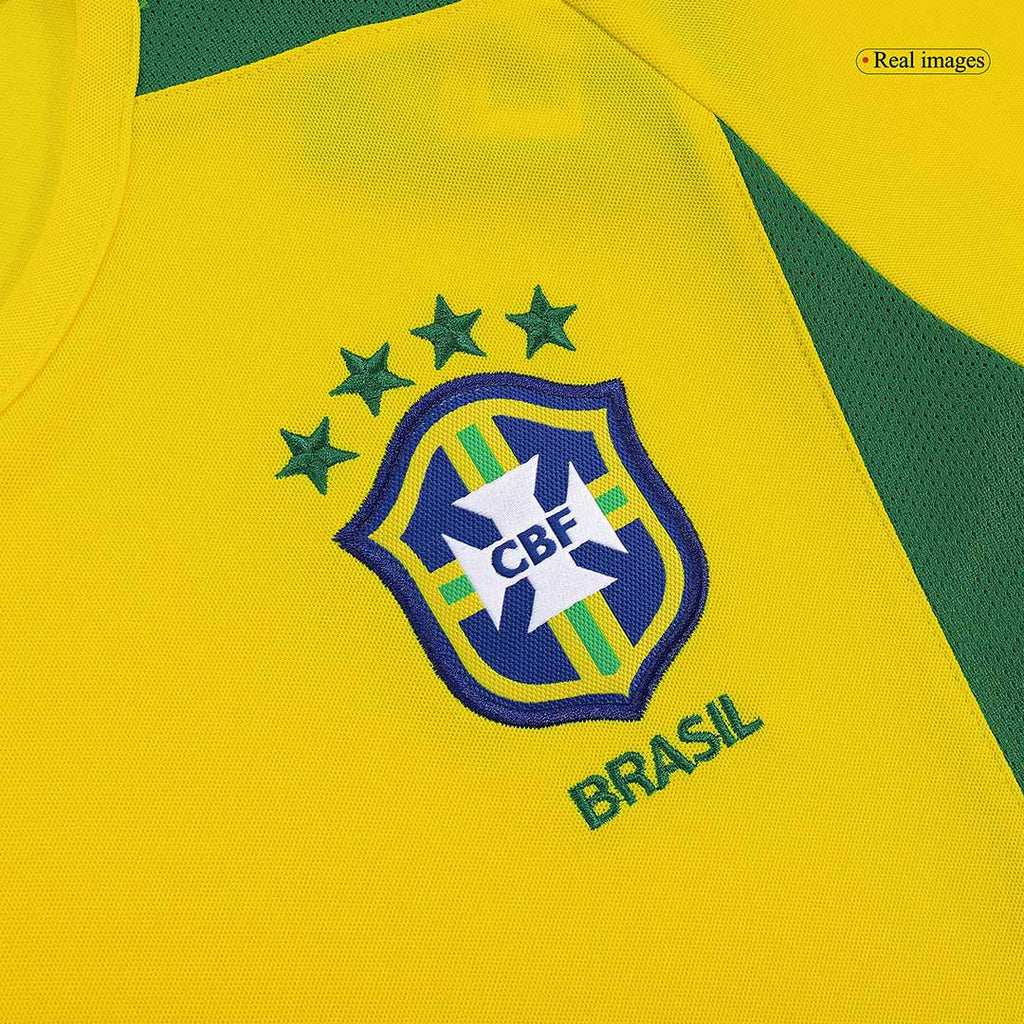 Brazil CAFU #2 Home Soccer Jersey Retro 2002/03
