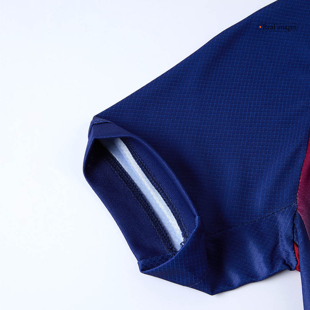 Camiseta de fútbol local del Barcelona 2025/26 para niños (camiseta y pantalón corto)