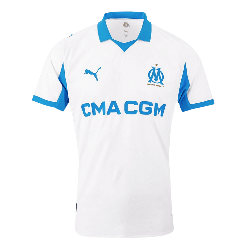 Marseille Home Soccer Jersey Authentic 2025/26 - Football Shirt | SmartJerseys | Official Quality