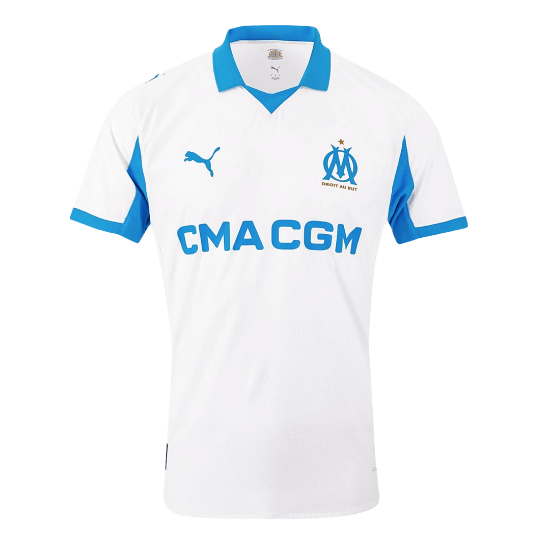 Marseille Home Soccer Jersey Authentic 2025/26 - Football Shirt | SmartJerseys | Official Quality