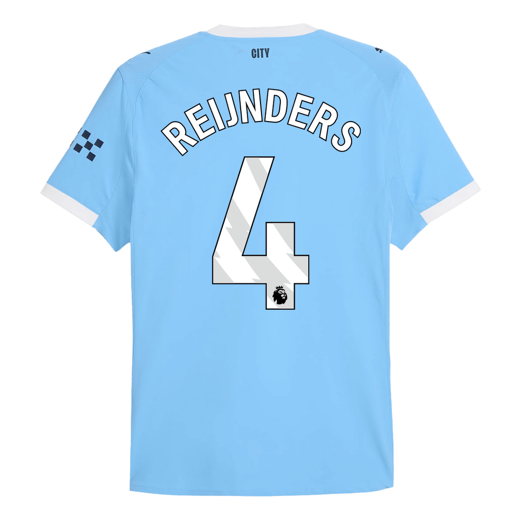 REIJNDERS #4 Authentic Manchester City Home Soccer Jersey 2025/26 Blue