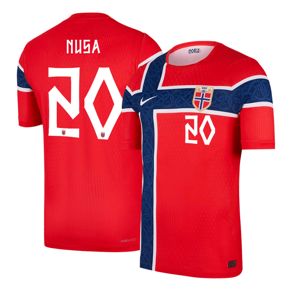 Norway NUSA #20 Home Soccer Jersey Authentic 2026