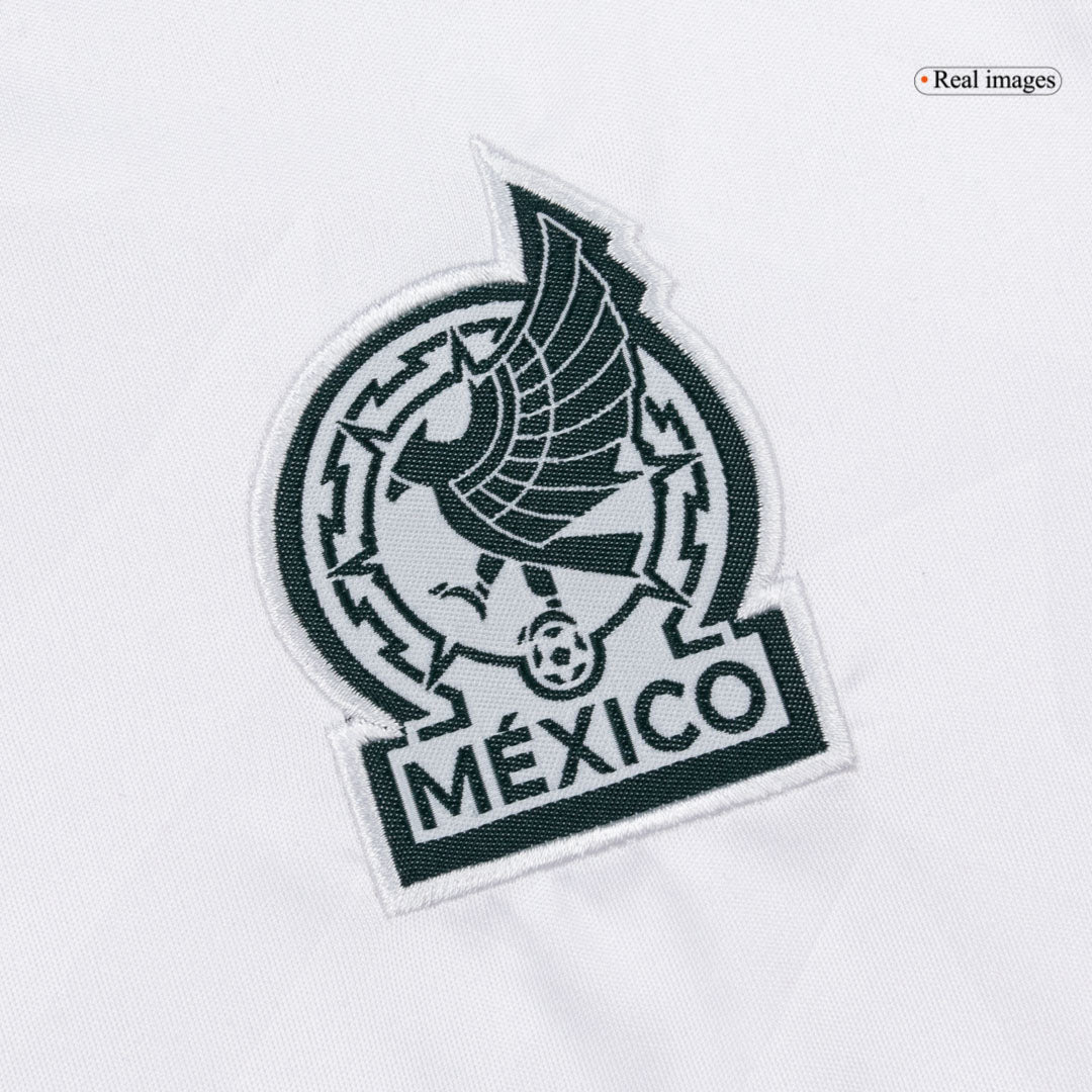 Kid's Mexico Away Soccer Jersey Kit(Jersey+Shorts) World Cup 2026 White