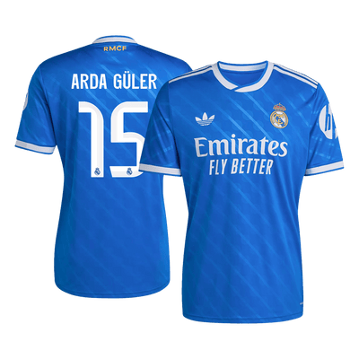 Real Madrid ARDA GÜLER #15 Third Away Soccer Jersey 2025/26