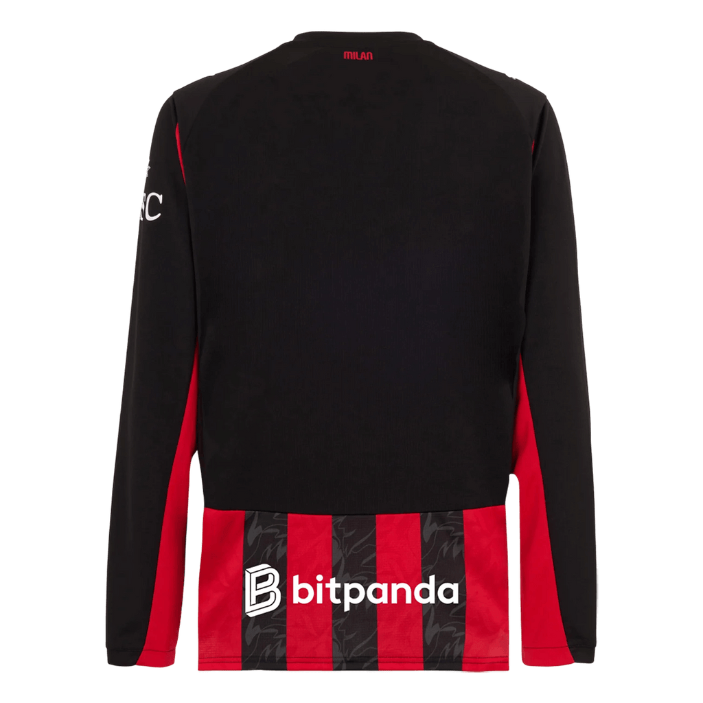 Maillot domicile manches longues de l'AC Milan 2025/26