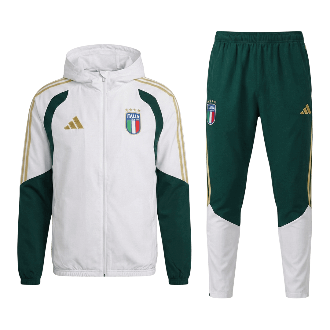 Italy Hoodie Training Kit 2026 - White (Top+Pants)