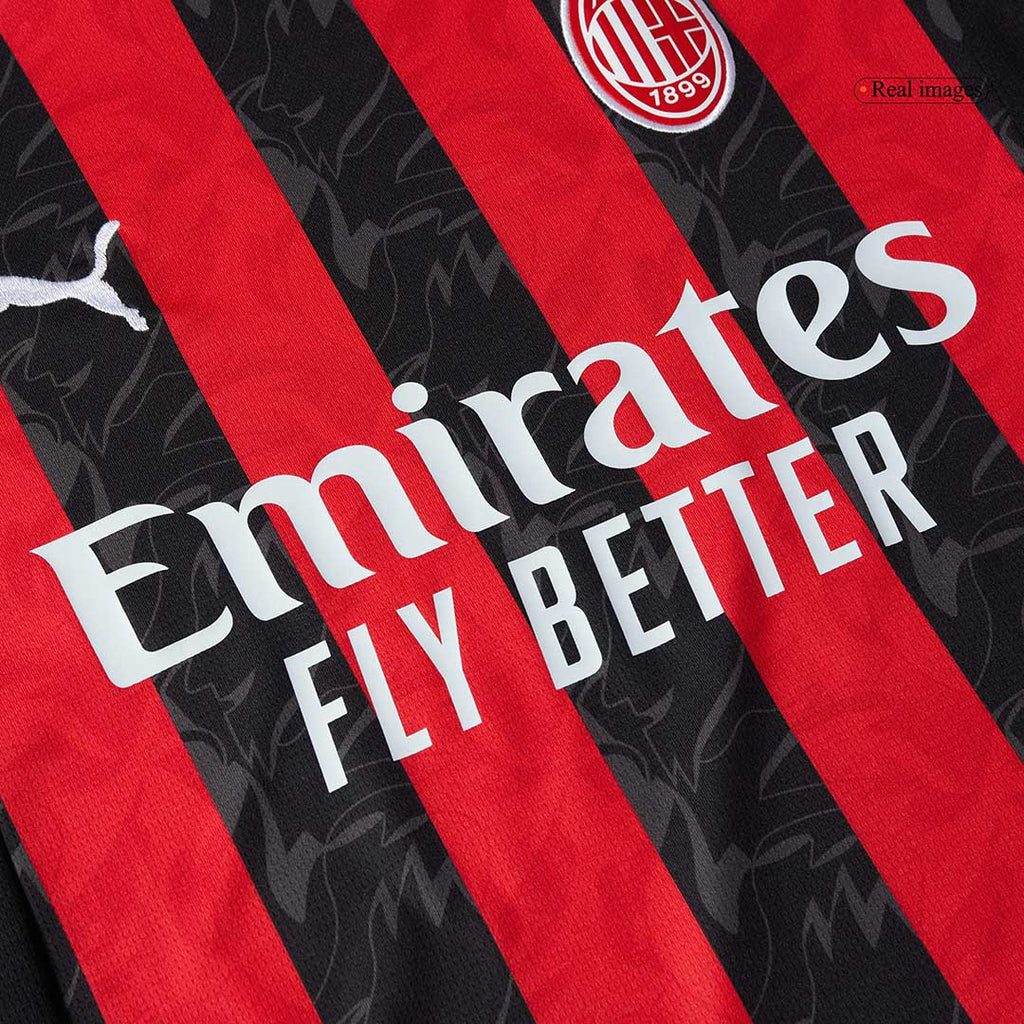 RAFA LEÃO #10 AC Milan Home Soccer Jersey 2025/26 Red&Black