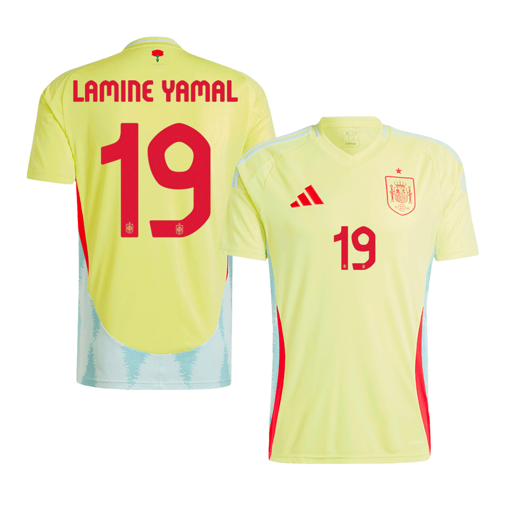 Spain LAMINE YAMAL #19 Away Jersey EURO 2024 - Football Shirt | SmartJerseys | Official Quality