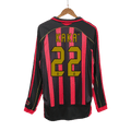 AC Milan KAKA' #22 Home Jersey Retro 2006/07 - Long Sleeve - Football Shirt | SmartJerseys | Official Quality