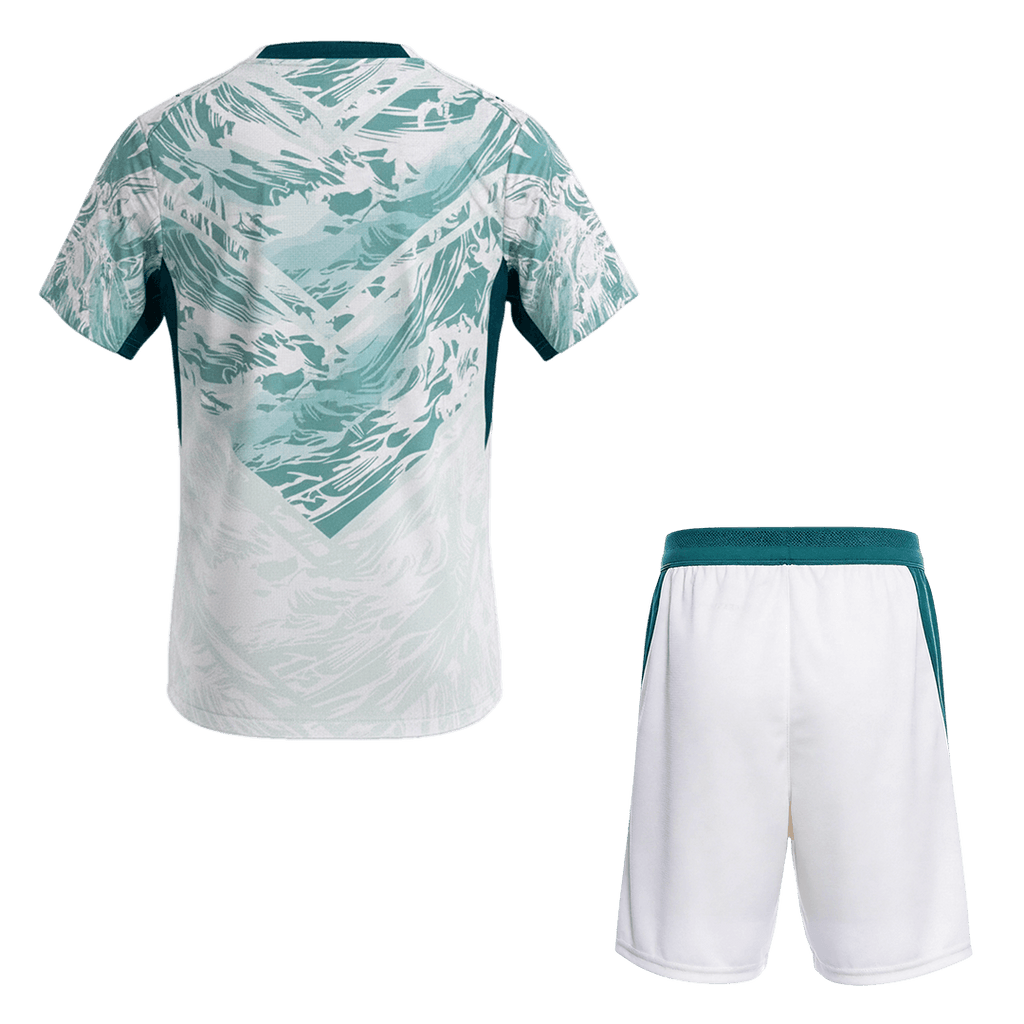 Portugal Away Soccer Jersey Kit (Jersey+Shorts) World Cup 2026 White&Green