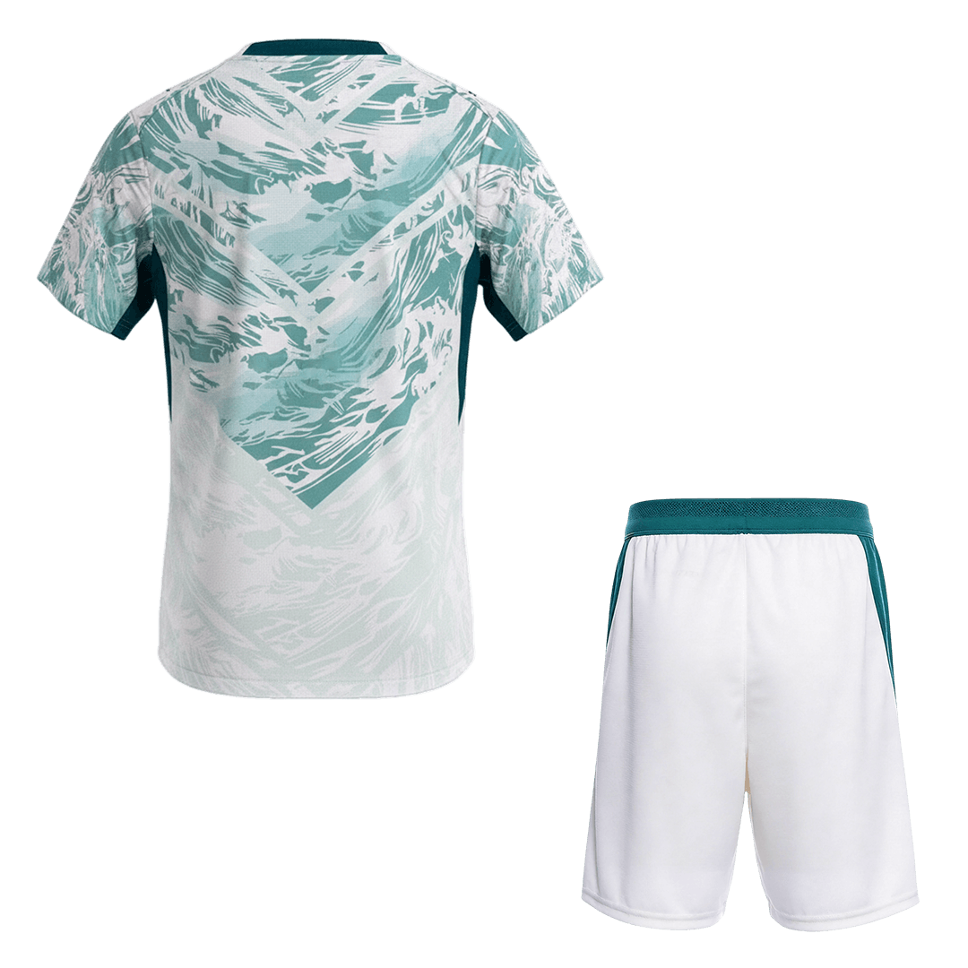 Portugal Away Soccer Jersey Kit (Jersey+Shorts) World Cup 2026 White&Green