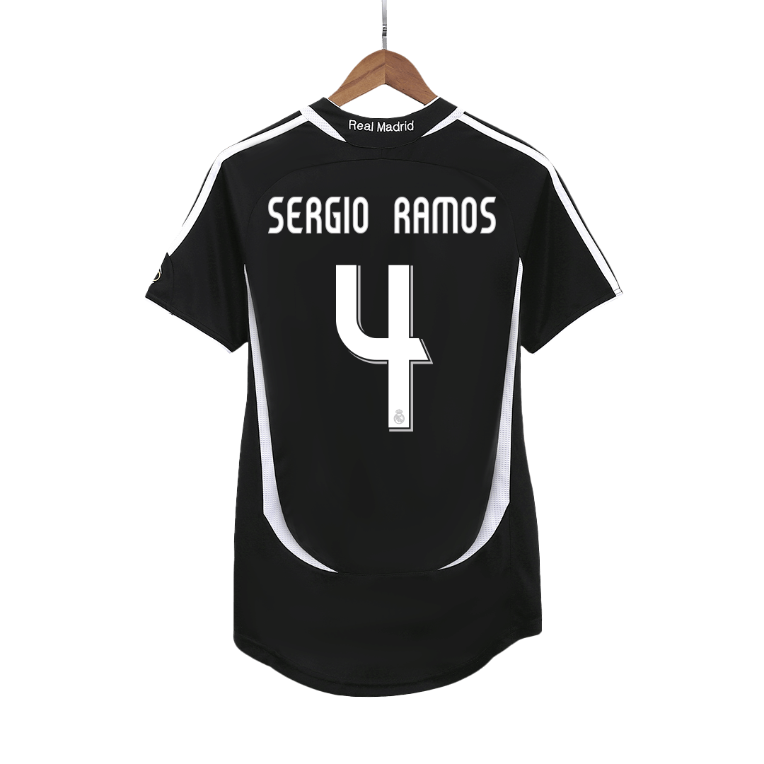 Real Madrid SERGIO RAMOS #4 Away Soccer Jersey Retro 2006/07 - Football Shirt | SmartJerseys | Official Quality