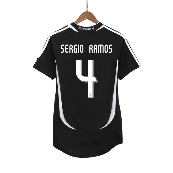 Real Madrid SERGIO RAMOS #4 Away Soccer Jersey Retro 2006/07 - Football Shirt | SmartJerseys | Official Quality