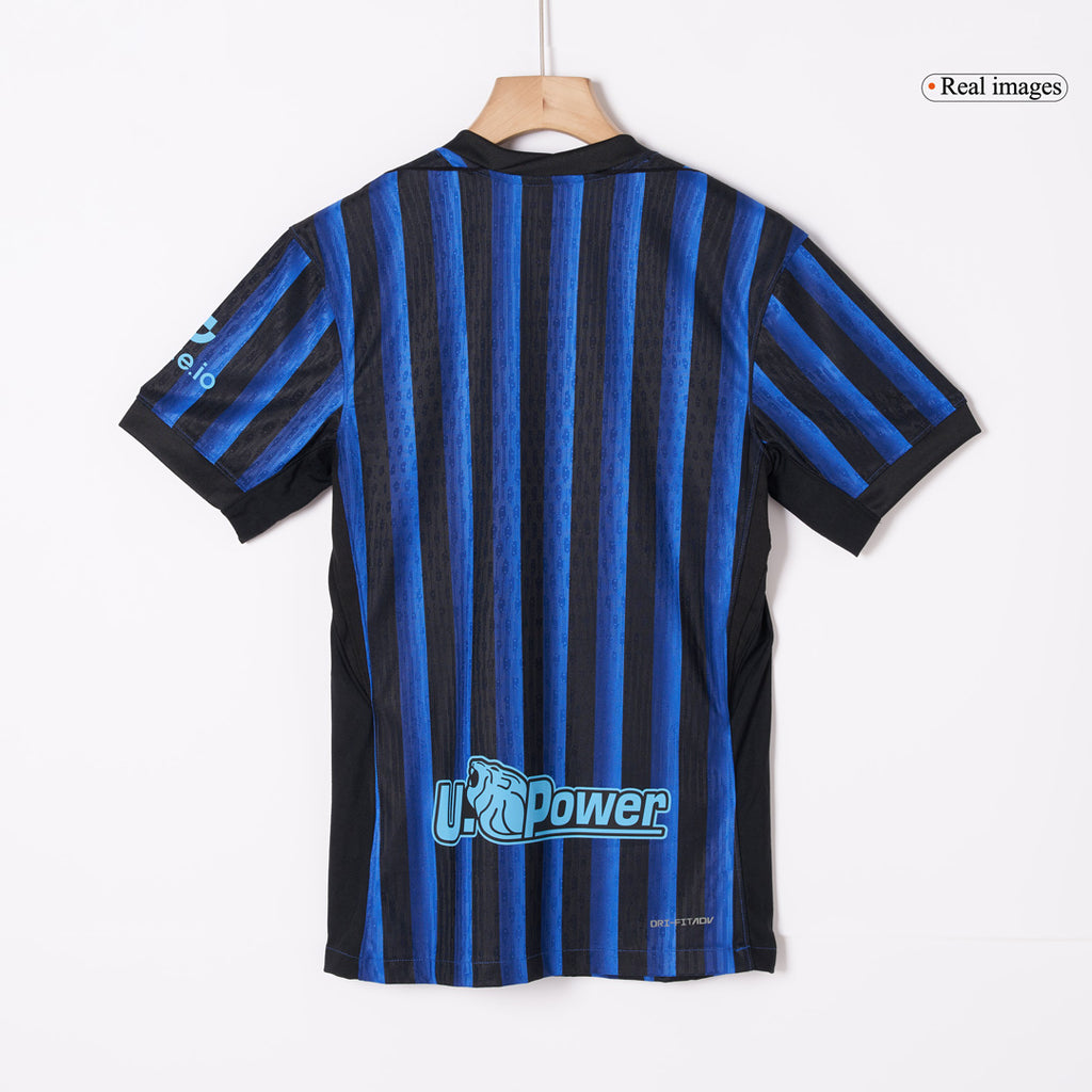 Camiseta de fútbol local auténtica del Inter de Milán Thuram #9 2025/26 azul y negro