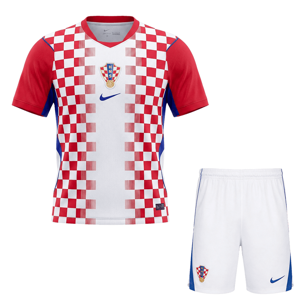 Croatia Home Soccer Jersey Kit (Jersey+Shorts) World Cup 2026 Red&White