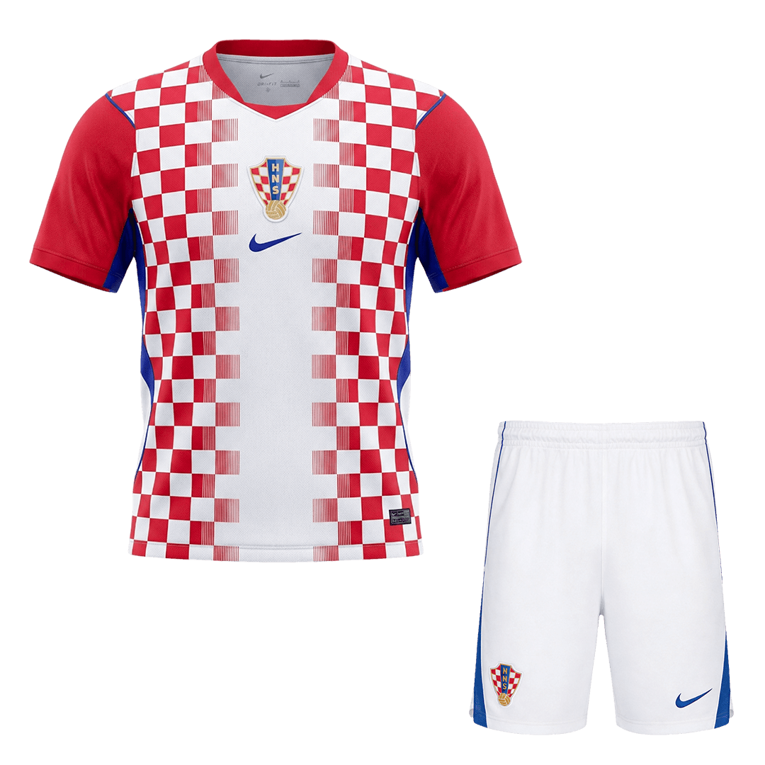 Croatia Home Soccer Jersey Kit (Jersey+Shorts) World Cup 2026 Red&White