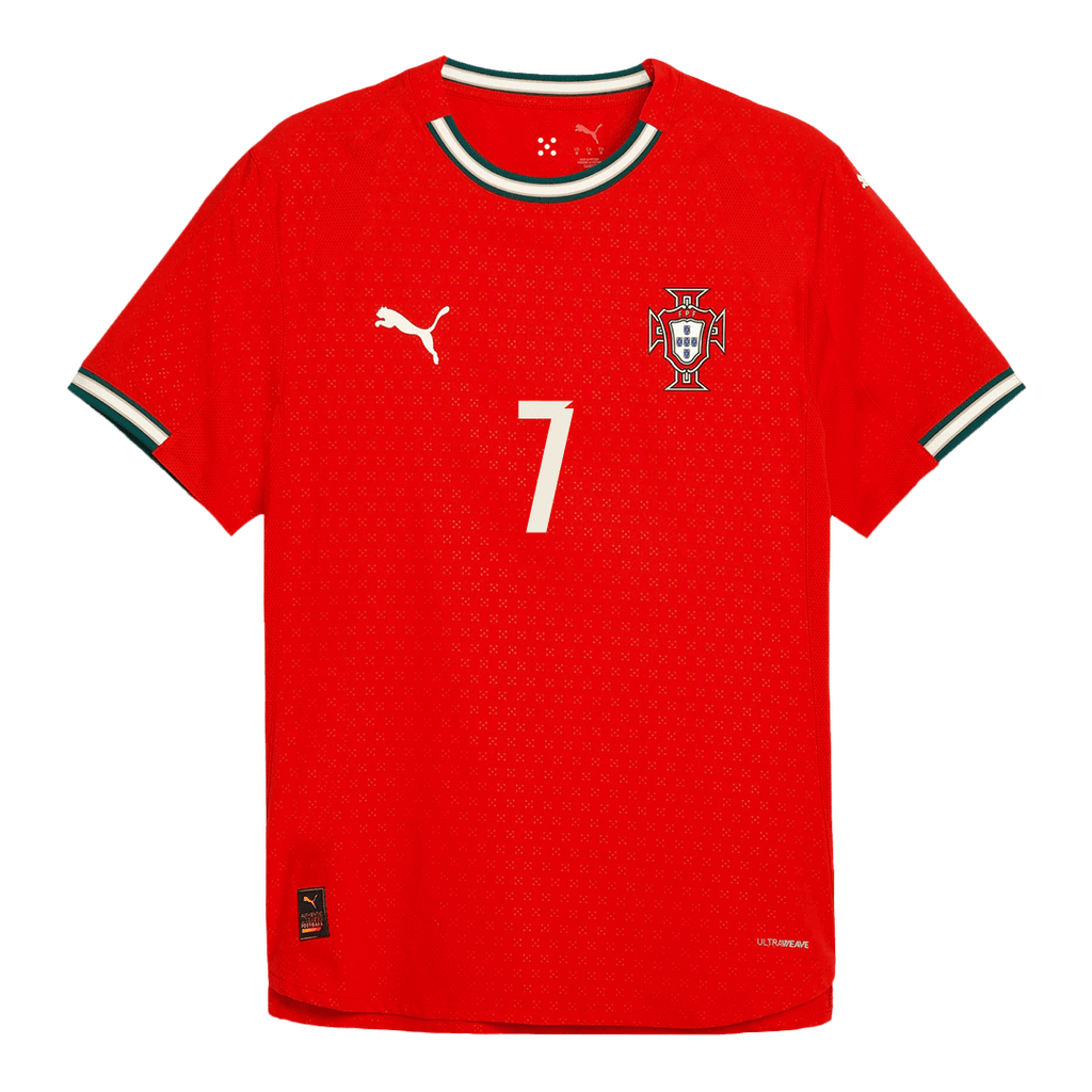 Portugal RONALDO #7 Home Soccer Jersey Authentic 2025