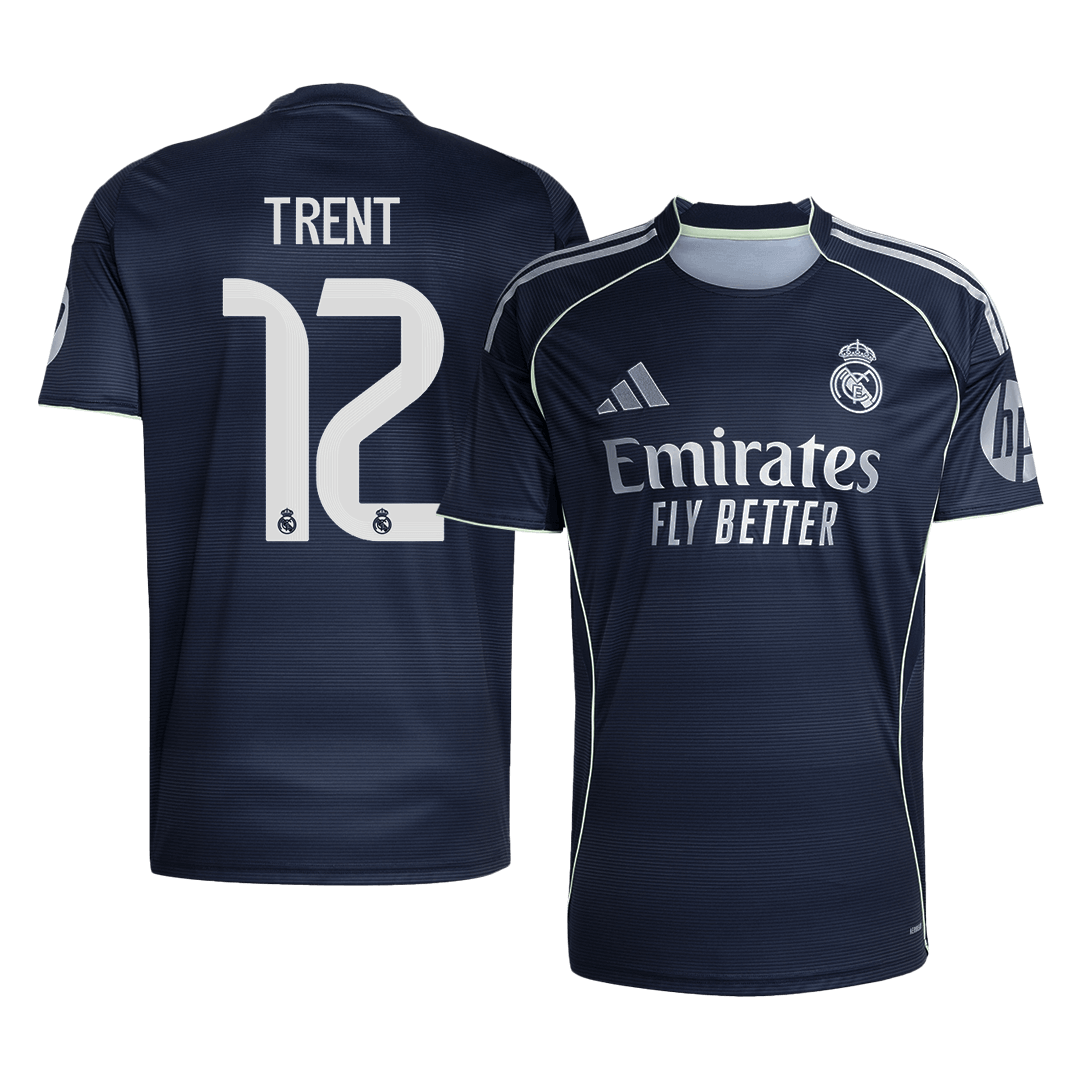 Real Madrid TRENT #12 Away Soccer Jersey 2025/26 - Football Shirt | SmartJerseys | Official Quality