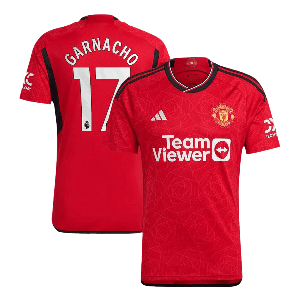 Manchester United GARNACHO #17 Home Jersey 2023/24 - Football Shirt | SmartJerseys | Official Quality
