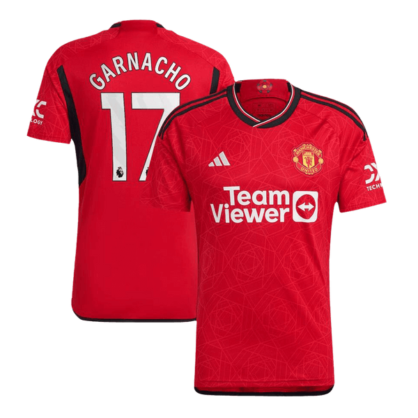 Manchester United GARNACHO #17 Home Jersey 2023/24 - Football Shirt | SmartJerseys | Official Quality