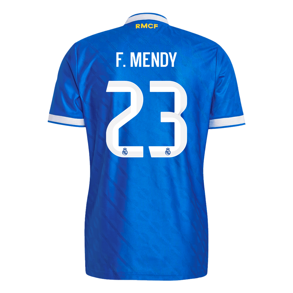 F. MENDY #23 Authentic Real Madrid Third Away Soccer Jersey 2025/26 Blue