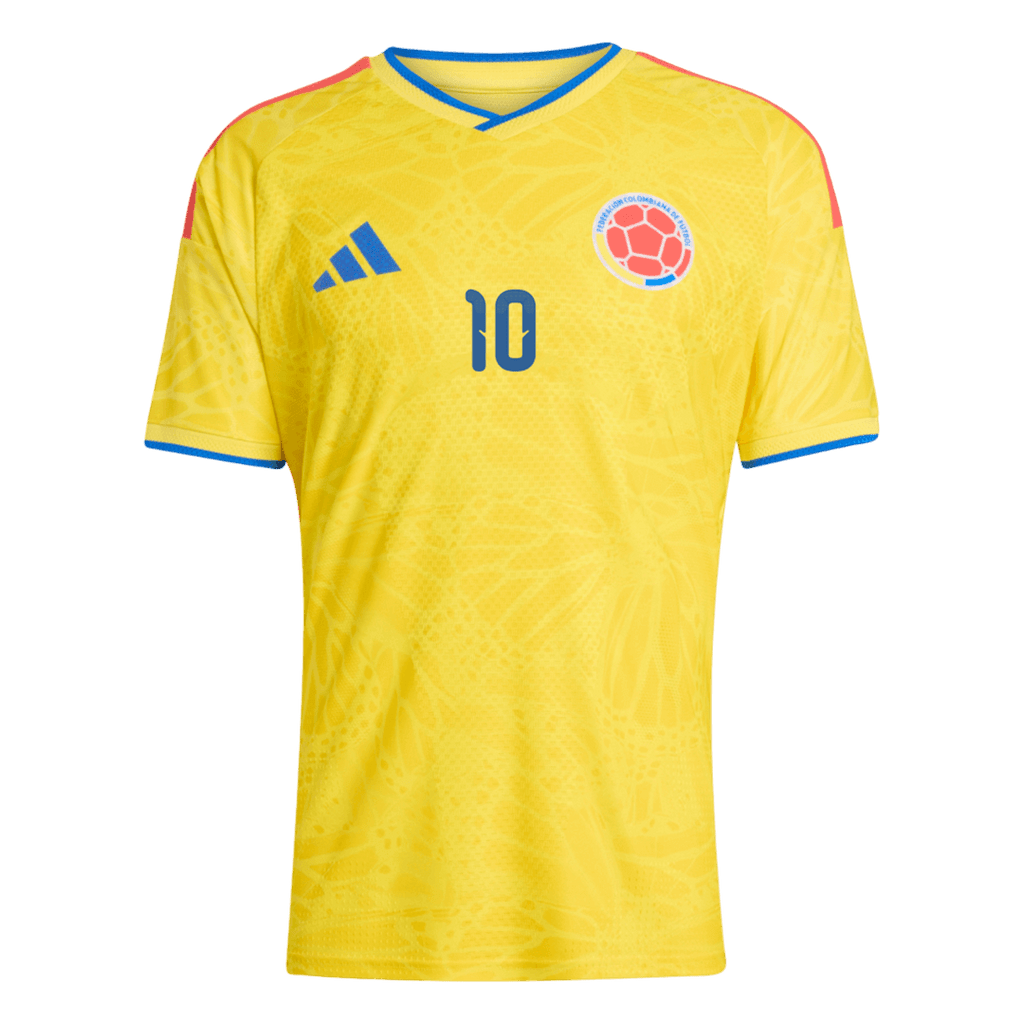 Colombia JAMES #10 Home Soccer Jersey Authentic 2026